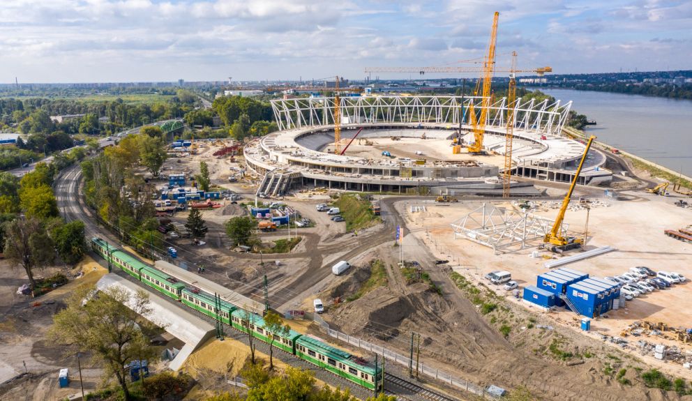 Újabb mérföldkőhöz érkezett a Nemzeti Atlétikai Stadion építése