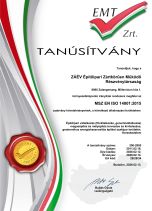 ZÁÉV Tanusítvány_EMT_ISO 14001_2015_Magyar_2026.03.02