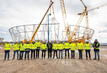 Elnyerte végleges formáját a Nemzeti Atlétikai Stadion: helyére került az utolsó gyémánt alakú acél elem