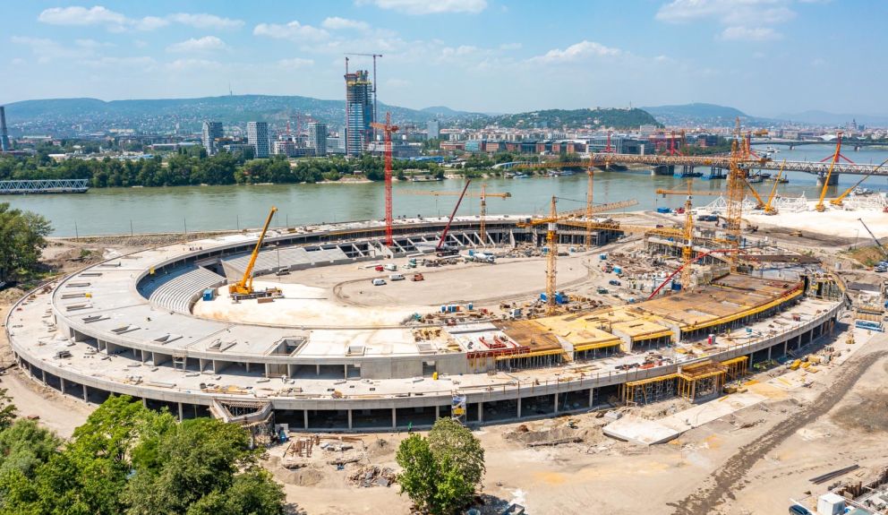 Hamarosan elkészül a Nemzeti Atlétikai Stadion szerkezete