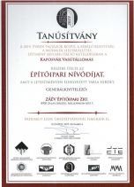 2019 Építőipari Nívódíj - Kaposvár Vasútállomás